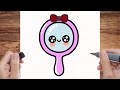 How To Draw A Cute Mirror/Easy Drawing for kids 