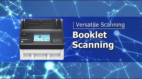 Panasonic Document Scanner KV-N1058X/N1028X: "Booklet Scanning"