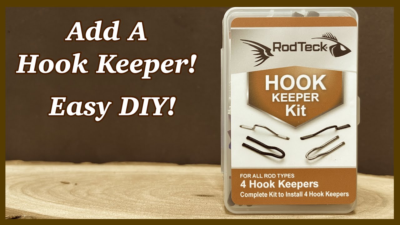 How to make a Hook Keeper for a Fishing Rod in seconds 