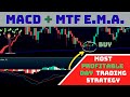 The MOST Profitable Day Trading Strategy: MACD Divergence + MTF EMA