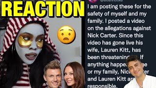 SLOAN LIED about allegations against NICK CARTER + HIS WIFE Caterverse Update REACTION