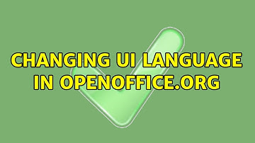 Changing UI language in OpenOffice.org