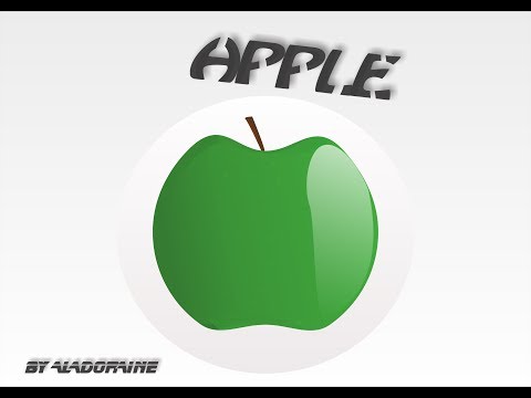 Corel Draw Speed paint (GEO) / Corel Draw (ვაშლი) (Apple)