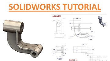 Solidworks part exercise - 04 ll 2d drawing in descriptionll