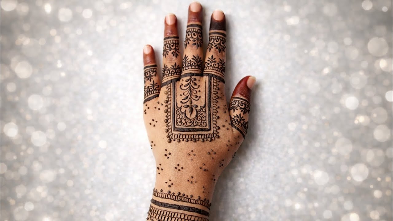 Modern Mehndi Design For Back Hand ❤️✨️|| Step By Step Tutorial #mehndi #modernmehandi #hennadesign 
