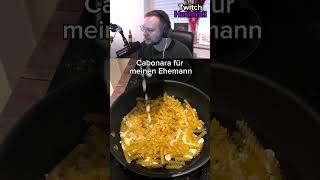 Carbonara für meinen Ehemann #reaktion #reaktionvideos #carbonara #friedfood #ehemann