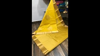 Pure Handloom Soft Cotton Saree with Zari Butta  party ware soft sik saree jari work rich pallu screenshot 5