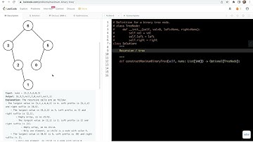 leetcode 654. Maximum Binary Tree - recursion
