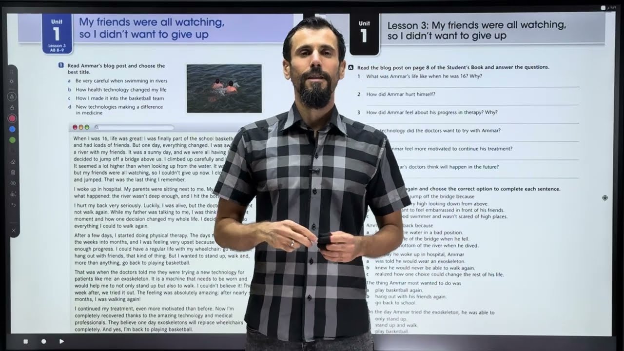 السادس الاعدادي المنهج الجديد 2026 / الوحدة 1 /الحلقة 5 /حل تمارين قطعة عمار