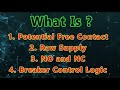 What is Potential Free Contact, Raw Supply NO and NC In Tamil, Breaker Control In Tamil