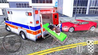Ambulance Animals Crazy Emergency 3d – New Car Games Drive In Hill Android Gameplay | BAMG Games screenshot 4