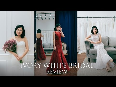 Elegant, timeless classic wedding gown by Ivory White Bridal