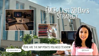 Fmge LAST 20 Days Strategy | 🚨DO NOT MISS🚨 | Fmge passed in first attempt Jan 2026, 182 marks⚕️