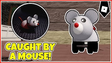 How to get "CAUGHT BY A MOUSE!" BADGE + MOUSE TRAP MORPH/SKIN in THE PIGGY BATTLE & APRP! - ROBLOX