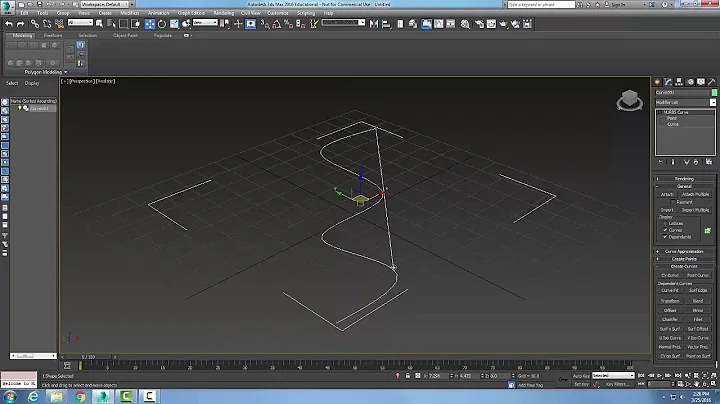 3ds Max  10-21 Modifying NURBS Objects   Create Curves Rollout   Curve Fit