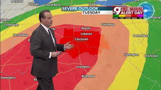 Your Tuesday evening forecast