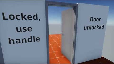Unity physics based doors - V1 [PREVIEW]