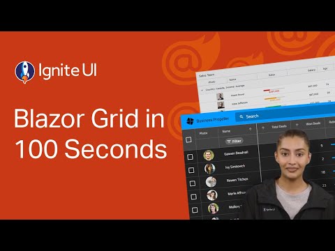 Ignite UI for Blazor Grid in 100 Seconds
