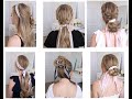 Top 16 Scarf Hairstyles - Hair Styles Compilation  I  Part 3   使用围巾弄发型