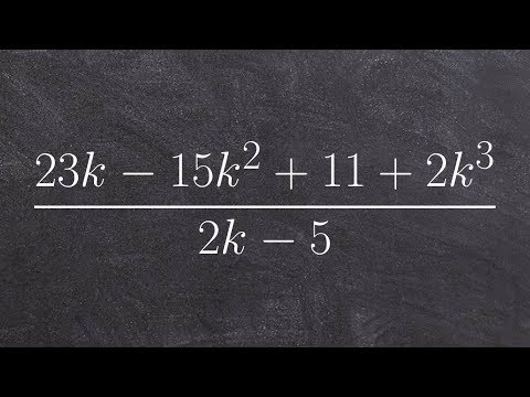 Dividing Polynomials using long division