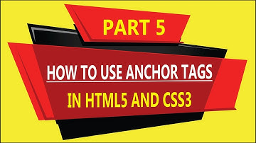 HTML5 and CSS3 Tutorial in Urdu | Hindi | How to Use Anchor Tags in HTML5 and CSS#