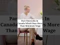 Part Time Jobs In Canada Which Pays More Than Minimum Wage || Motivational Nikki Kaur || #shorts