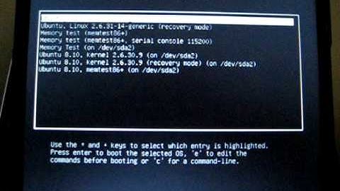 Ubuntu 9.10 booting from the SSD drive