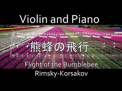 熊蜂の飛行 for Violin and Piano (Flight of the Bumblebee) (ピアノ/ヴァイオリン/バイオリン) - Rimsky-Korsakov