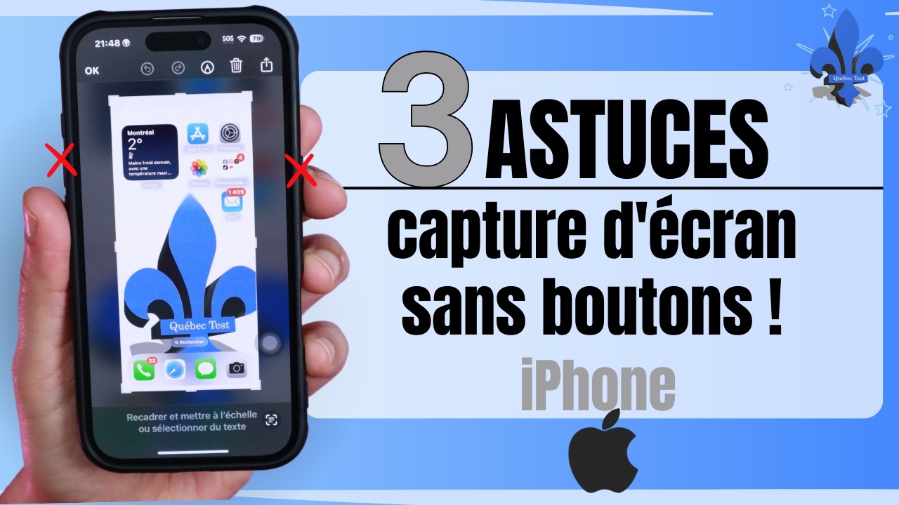 iPhone : 3 ASTUCES pour faire une capture d’écran SANS toucher aux