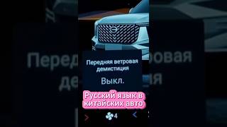 Русский язык в китайских авто