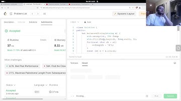 Replace the Substring for Balanced String, Medium, LeetCode 1234