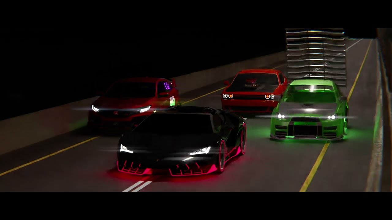 cars tuner scene but in Blender YouTube