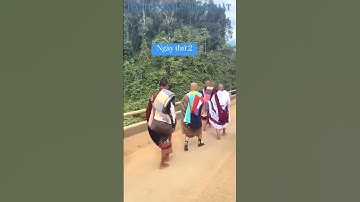 Sư thầy Thích Minh Tuệ đang đi khất thực bên Lào||shorts