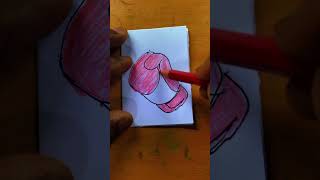 🥊 Boxing Gloves Drawing ✏️ | බොක්සින්ග් ග්ලව්ස් අඳිමු | Boxing Gloves  #shorts