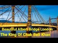 A very charming evening ccene on albert bridge london is here for you