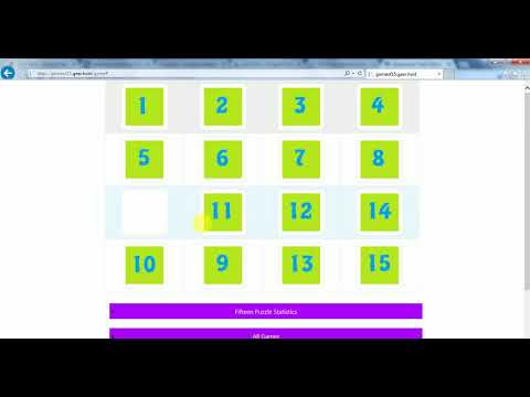 Game of 15 HTML + JavaScript