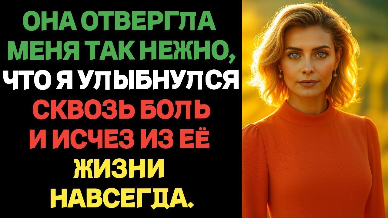 Она отвергла меня так нежно, что я улыбнулся сквозь боль… и ушёл навсегда. Измена жены.