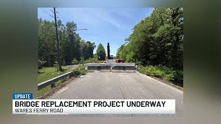 Wares Ferry Road bridge replacement project underway