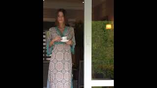 Kaftan Longo Feminino Garden Gate Com Fenda