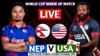 NEPAL VS USA ICC T20 WORLD CUP WARM UP MATCH 2024 || NEPAL VS USA 8TH WARM UP T20 MATCH 2024 LIVE