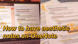 DIGITAL NOTE TAKING I How to take organized and aesthetic notes in OneNote screenshot 2