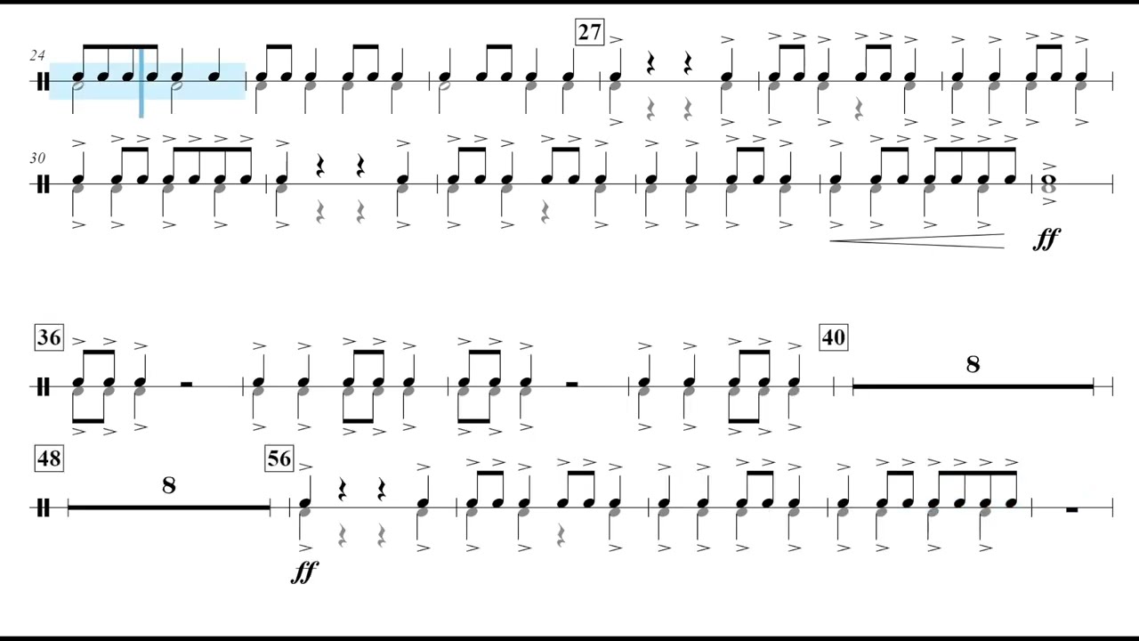 Watch Dragon Slayer (Rob Grice) Percussion 1 Play Along on YouTube Watch Dragon Slayer (Rob Grice) Percussion 1 Play Along on YouTube