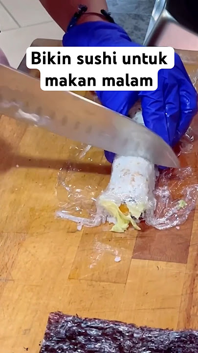 Bikin sushi untuk makan malam #vlogspanyol #plangioliver