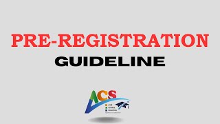 Pre-registration Guideline I AIUB I Sahebur Rahman I AIUB Course Solution I ACS I