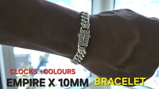 EMPIRE X 10MM BRACELET. CLOCKS AND COLOURS. #sterling #preciousmetals Net Worth