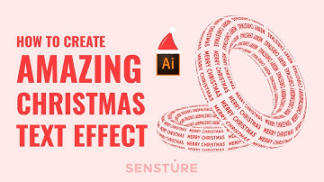How To Make A Christmas Donut Text Effect  : Adobe Illustrator Tutorial
