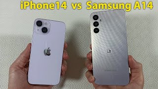 iPhone 14 vs Samsung A14 Speed Test