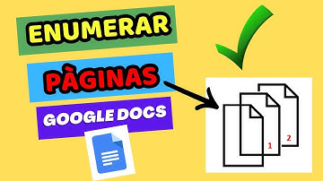 🔴 Cómo Enumerar Páginas en Google Docs sin la Portada e Indice fácil (2024)
