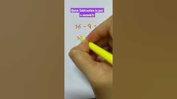 How to subtract quickly in just seconds🤔 #math #youtube #shorts #tutor