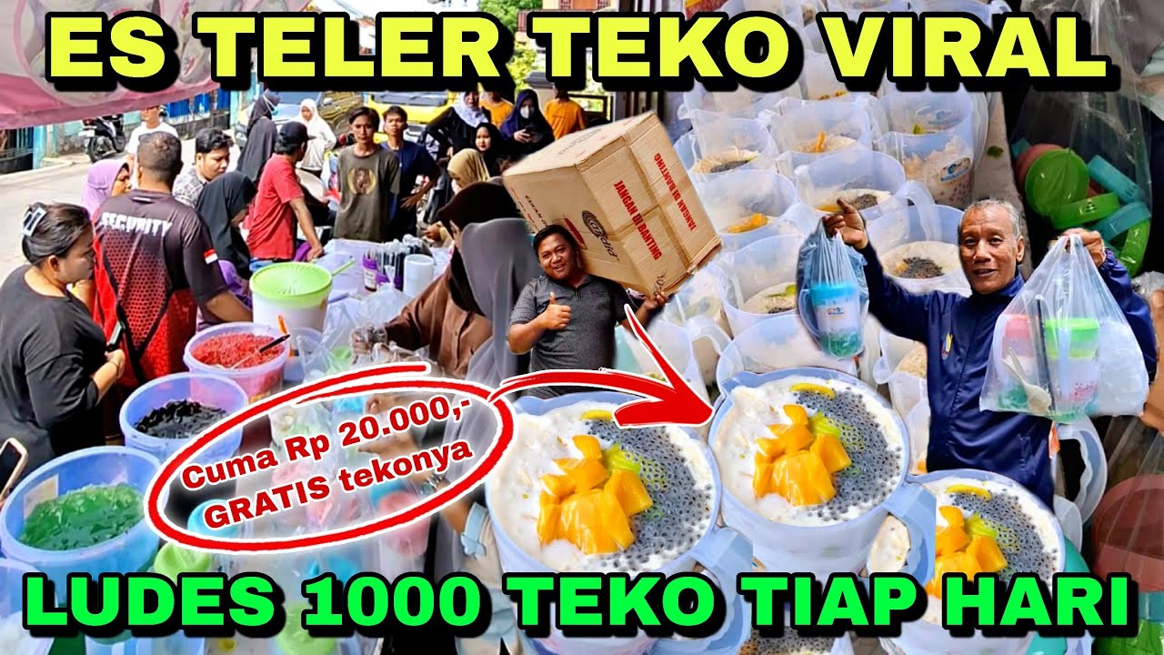 ES TELER TEKO VIRAL..!!! LUDES 1000 TEKO TIAP HARI